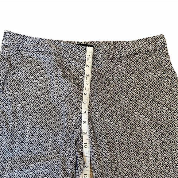 AMANDA&CHELSEA Blue Printed Cropped Trouser Pant 8 - Picture 9 of 9